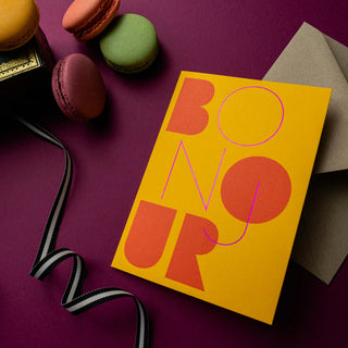 Bonjour Folded Card