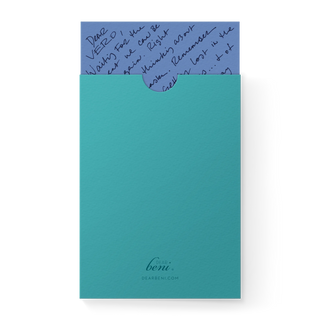 Teal Bday Pocket Card