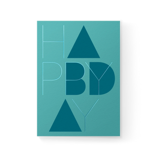 Happy Bday Folded Card