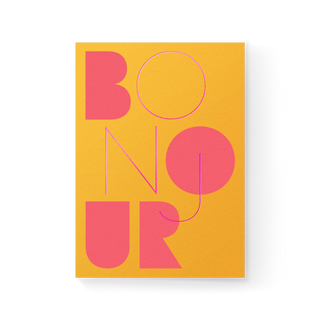 Bonjour Folded Card